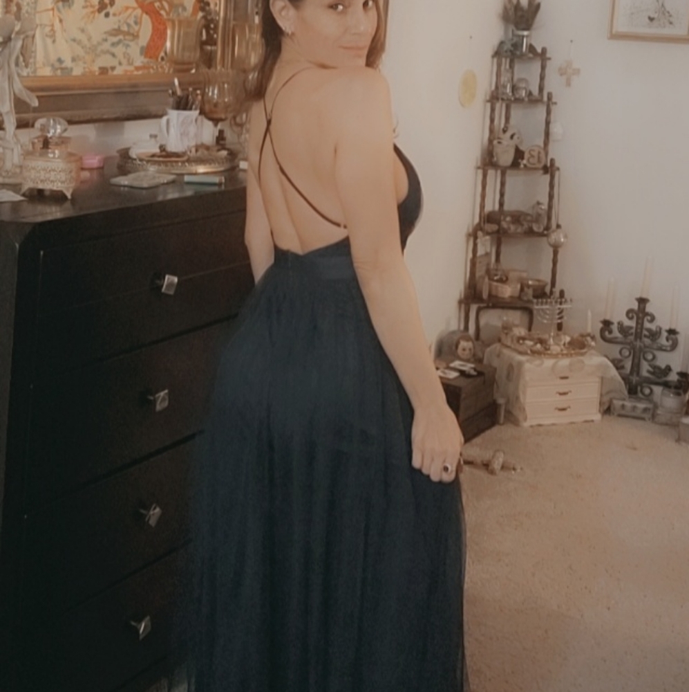Steps YN Beautiful Blue Prom Dress Small - Picture 8 of 12